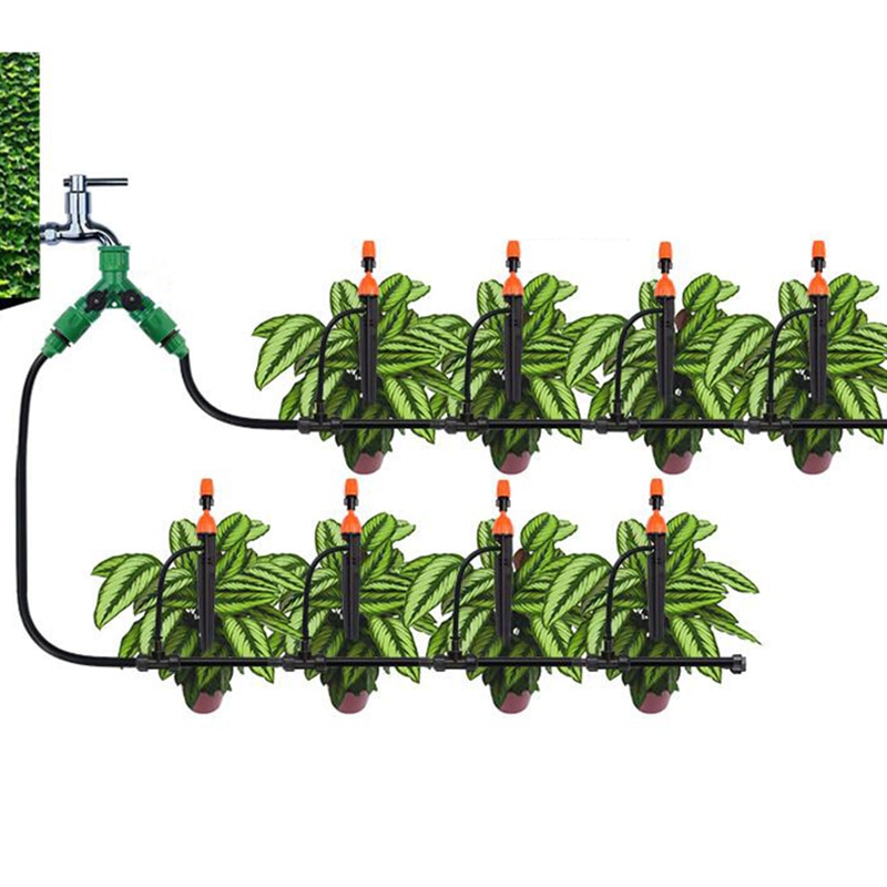 Dobbel vanningsarmatur y krankopling hagevanningsverktøy vann timer slangerør tilførsel vannprogrammer adapterbryter