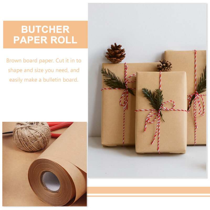 # 1 rollo de 30cm x 1/2/3m de rollo de papel Kraft para envolver , embalaje móvil, rollo de papel marrón para pintar