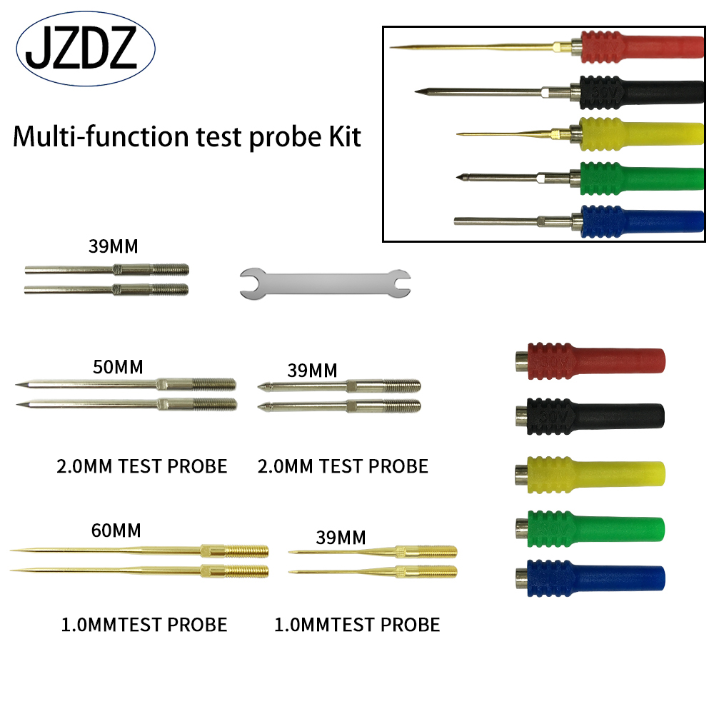 JZDZ Multimeter Multi-Function Test Probe Pin Kit for Automotive/Electric Applicance Diagnostic Repair Tools DIY JT8001: Gold