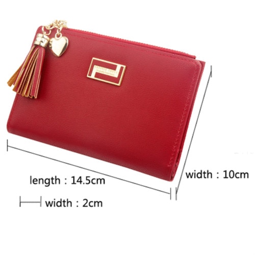 Dames kleine portemonnee dames korte stevige portemonnee clutch tas