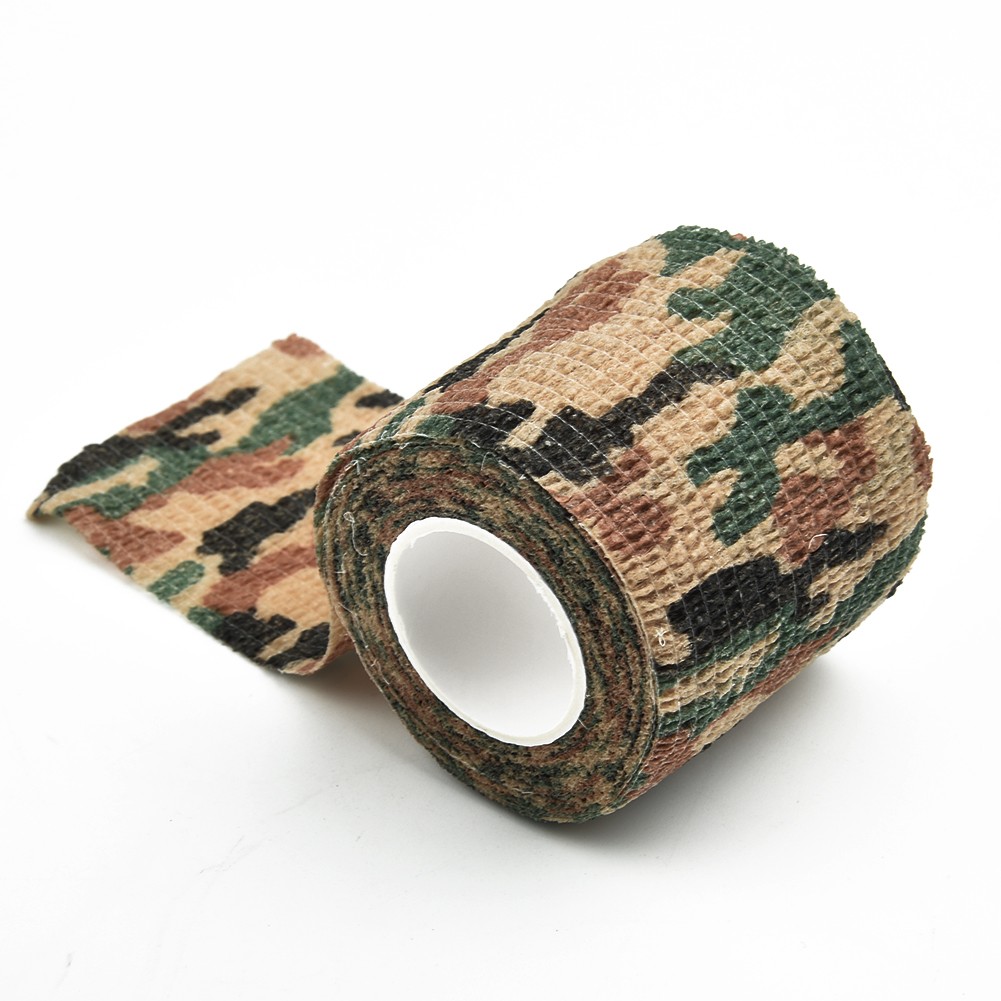 Handwerkzeug Camo Form Wiederverwendbare selbstklebende Camo Jagdgewehr bieten Isolierung Stoffband Wrap Polyester Tarnung Ausrüstung