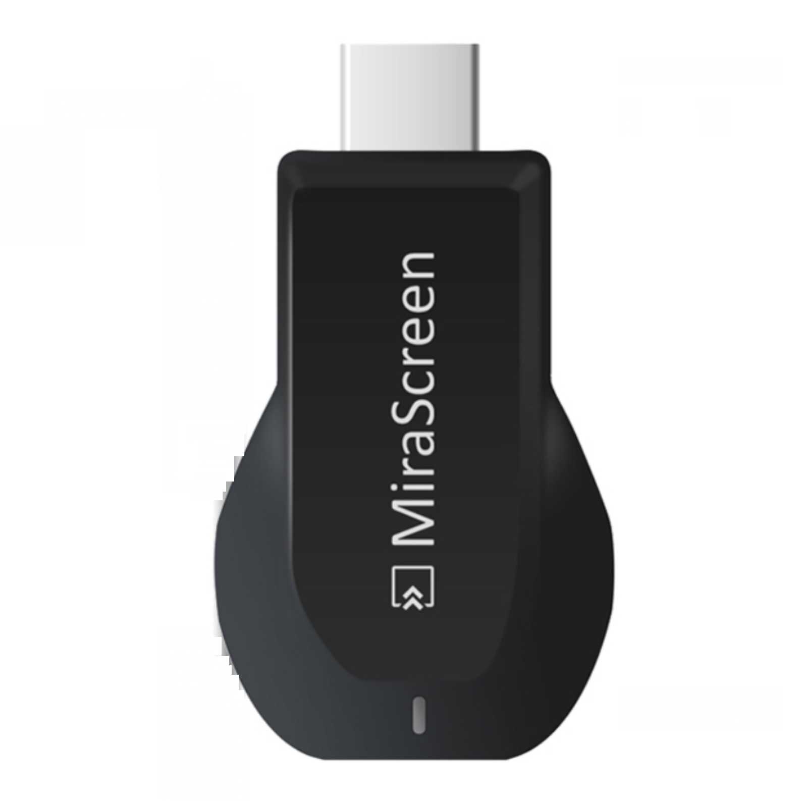 Mirascreen Draadloze Hdmi Tv Dongle Media Player Tv Stick Ondersteuning Miracast Airplay Dlna Full 1080P Media Tv Stick In voorraad: Black