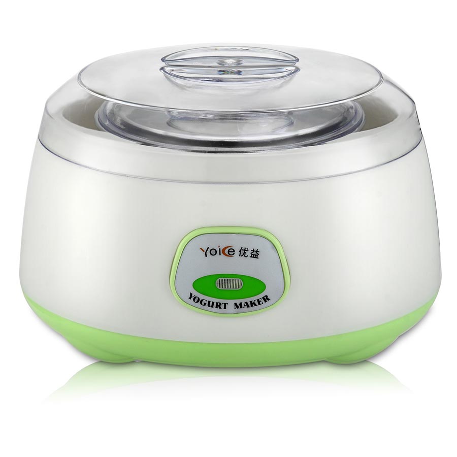 Elektrisk yoghurtmaskine bærbar automatisk mini-yoghurtmaskine mini praktisk køkkenudstyr risvinsmaskine smørmaskine: Grøn