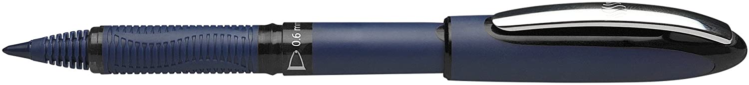 Schneider in One Business Rollerball Pen 0.6mm, Black /Blue Ink, Signature Pen, Box of 10