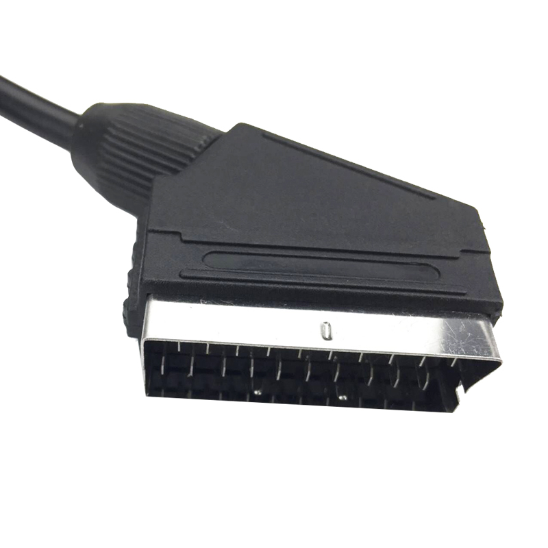 0.7M scart to Scart cable male to male 70CM Nickel-plated for TV DVD STB with Scart port