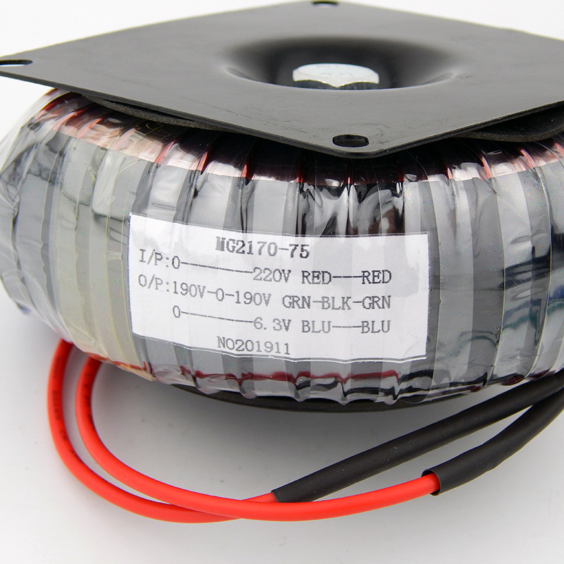 75VA Circular Core Transformer of pure copper Enameled wires for tube amplifier 75W 190V-0-190V 0.15A 0-6.3V 3A