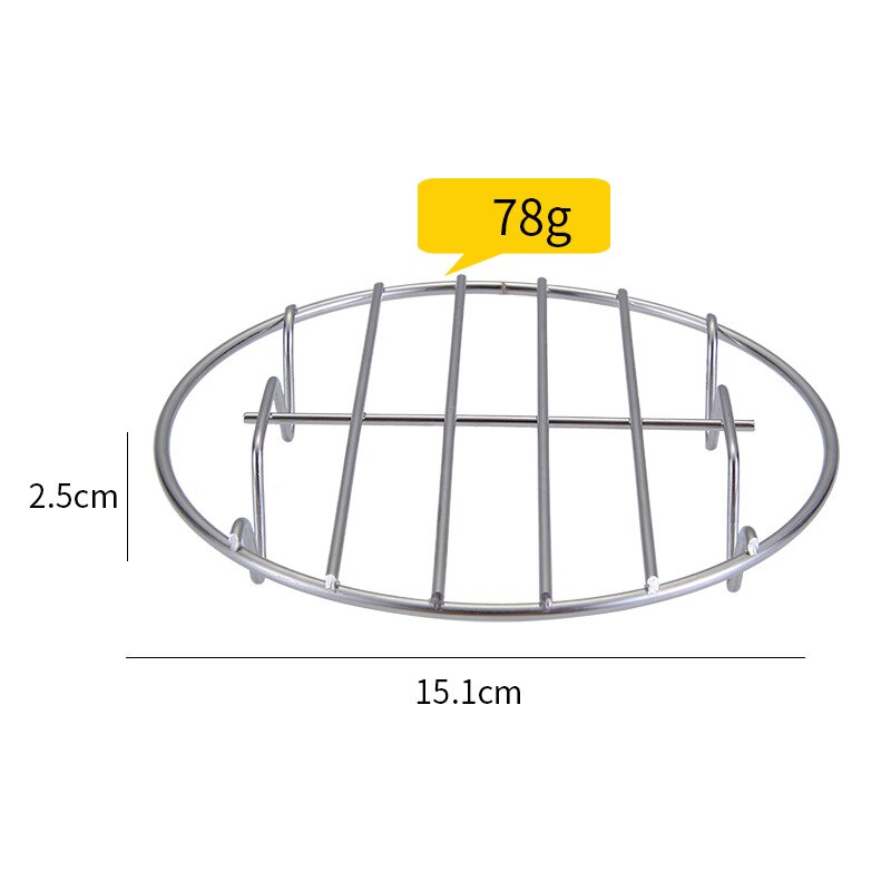 Stainless steel four-leg Pressure Cooker Pot Pan Cooking Rack Food Vegetable Crab Tall Wire Heavy Duty Steaming Rack Cookware: 6