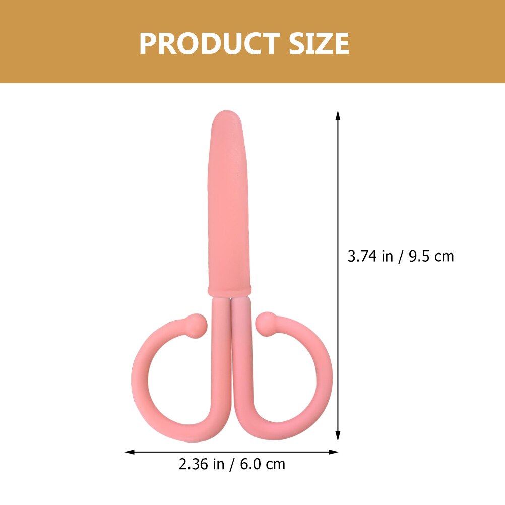 6Pcs Stainless Steel School Scissors Portable Paper-cut Scissors Household Craft Scissors