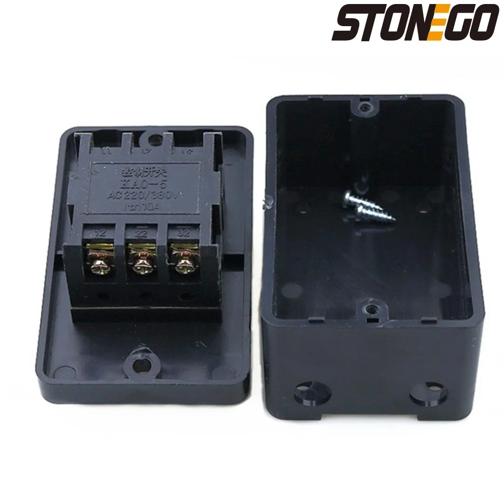 STONEGO Wasserdichter Druckschalter, Autowaschanlage, Pressmaschine, Schleifen, SäGen, Maschine, Schlauchmaschine, Steuerschalter