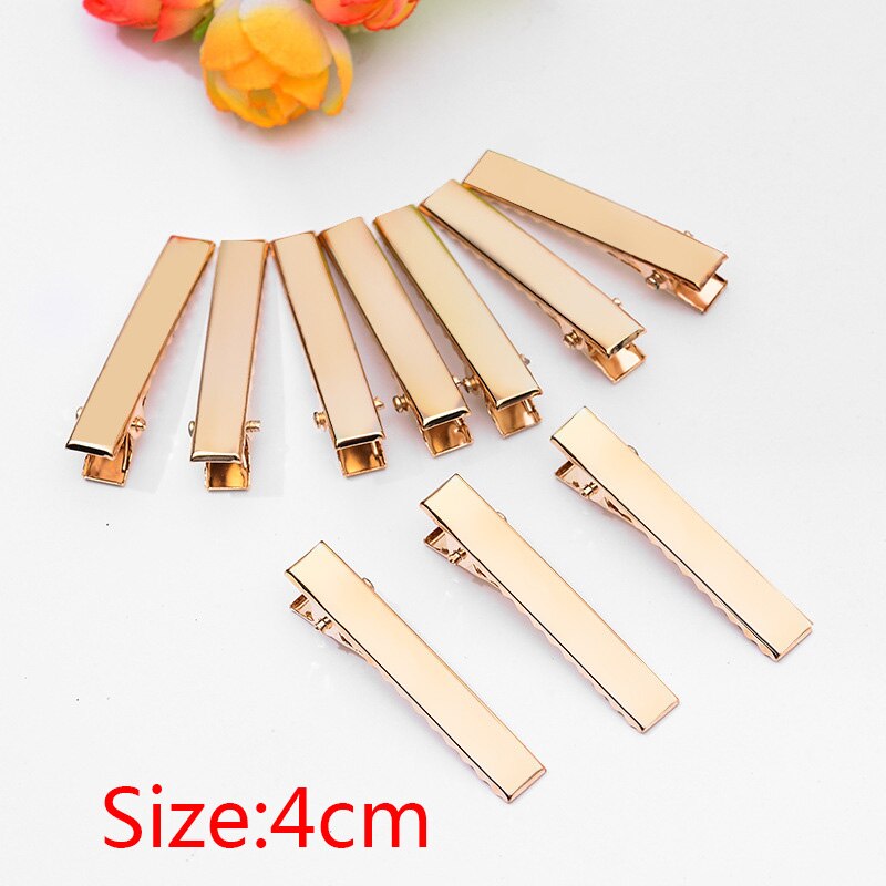 20pcs 3.2/4/4.5/5.5/6.5/7.5cm Gold Color Hair Pins Clips Wedding Hair Jewelry for Women DIY Jewelry Making Findings: 4cm