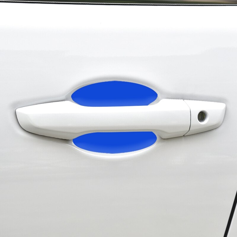 4Pcs Reflective Car Door Handle Protective Film Resistant Stickers for Toyota avensis auris hilux Corolla Camry RAV4 car styling