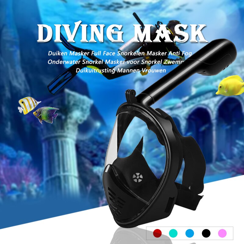 Underwater Anti Fog Scuba Diving Mask Set Full Face Snorkeling Mask Men Women Diving Equipment For Swimming Spearfishing