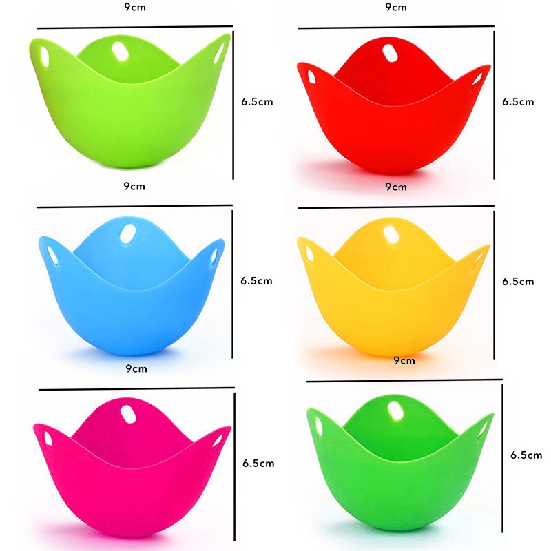 4pc Egg Poachers Silicone Egg Cooker Kitchen Tools Pancake Cookware Steam Eggs Plate Tray Healthy Egg Pancake