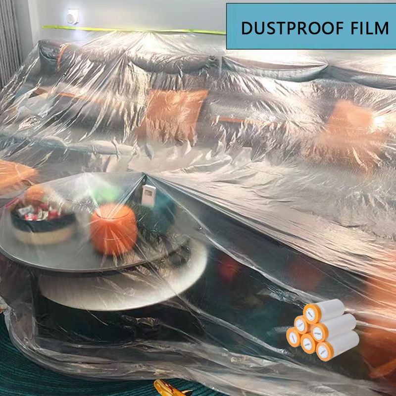 Pellicola per mascheratura per vernice per auto, pellicola protettiva, copertura in tessuto antigoccia in plastica per copertura di rivestimento automobilistico