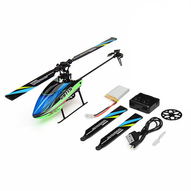 Wltoys Speelgoed Afstandsbediening Helikopter V911S 2.4G 4CH 6-Aixs Gyro Flybarless Rc Helicopter Bnf Zonder Romote Controle