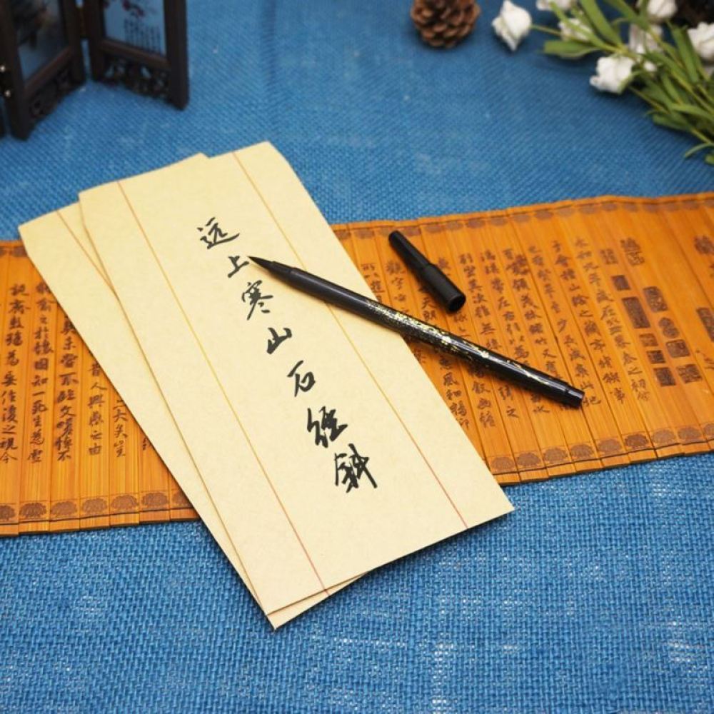 Dual Tip Calligraphy Brush Pen Art Marker for Chinese Calligraphy Standard Script Kanji Characters