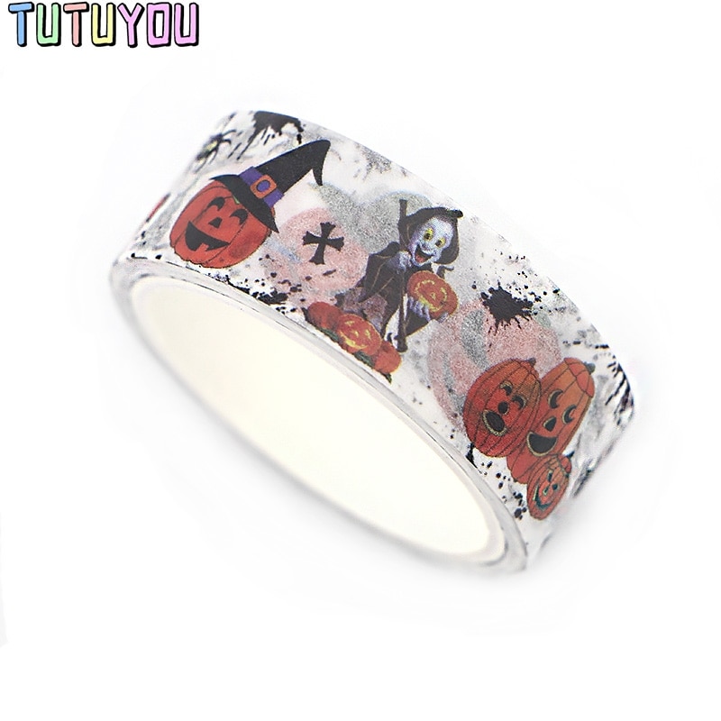 PC1555 Halloween Washi Tapes Diy Schilderen Papier Masking Tape Decoratieve Plakband Scrapbooking Stickers