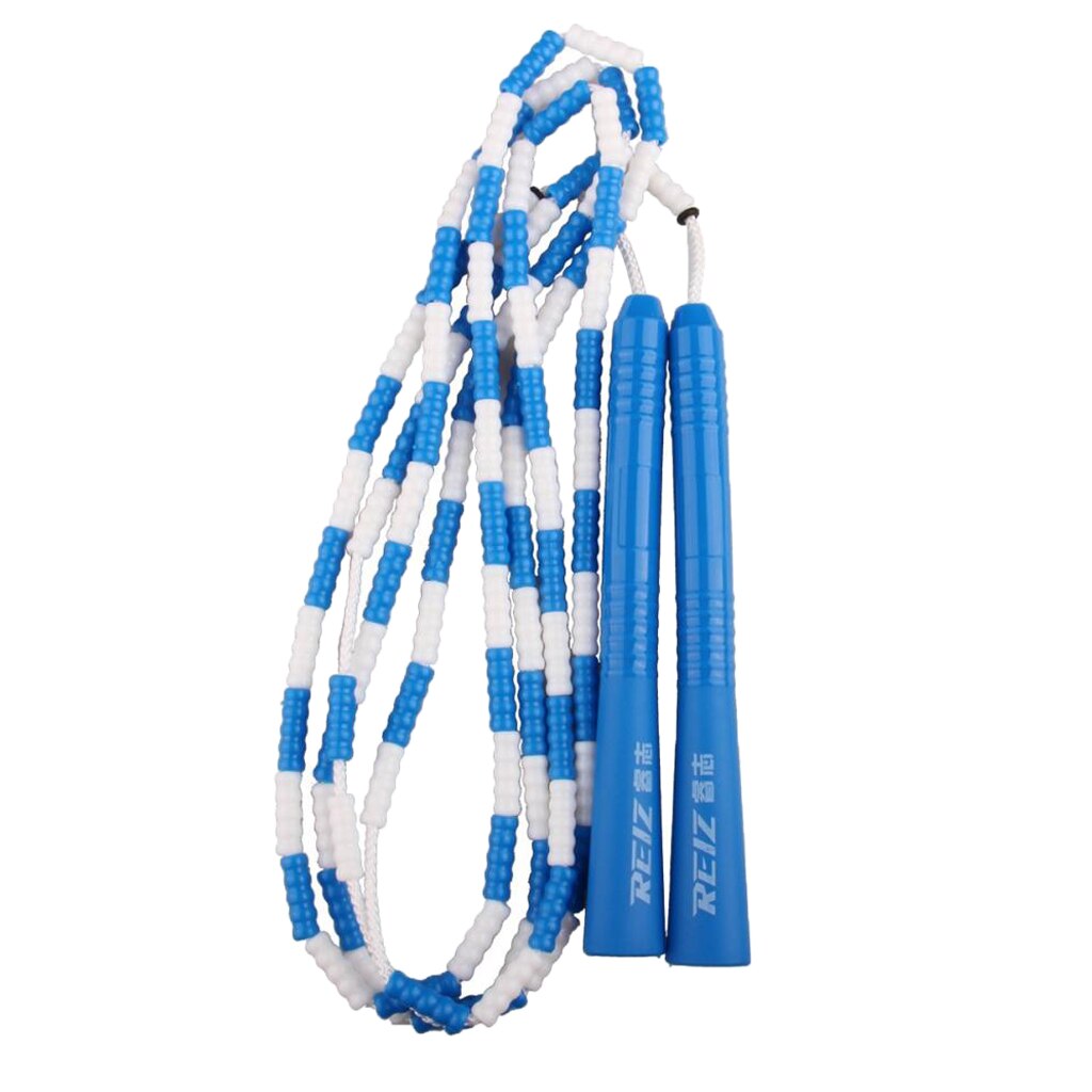 Beaded Jump Rope, Fitness Skipping Rope for Kids Men and Women, Adjustable &amp; Lightweight - Choose Colors
