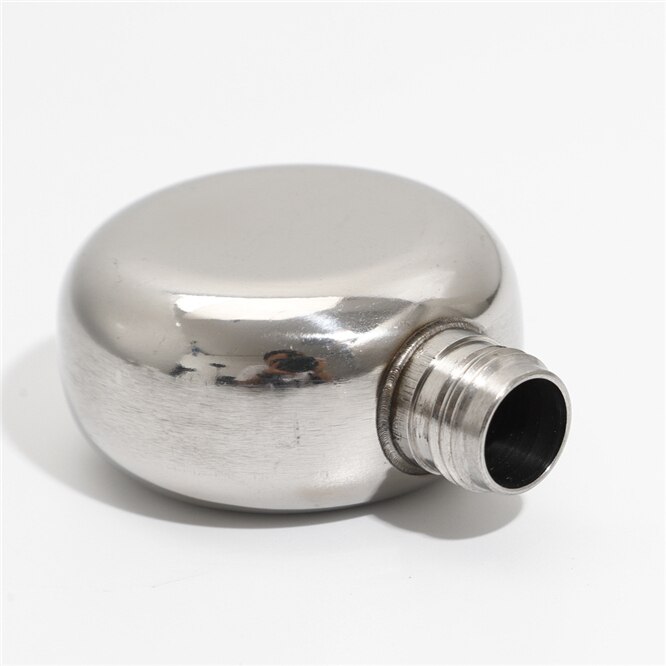 1oz Mini Round Hip Flask Stainless Steel Alcohol Whiskey Hip Flask Pocket Flagon Chic Drinkware Bottle Hanging ornament