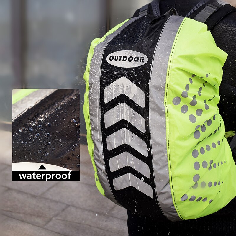 20-55L Waterproof Reflective Backpack Cover Camping Outdoor Cycling Rain Cover Hiking Cycling Bag Cover