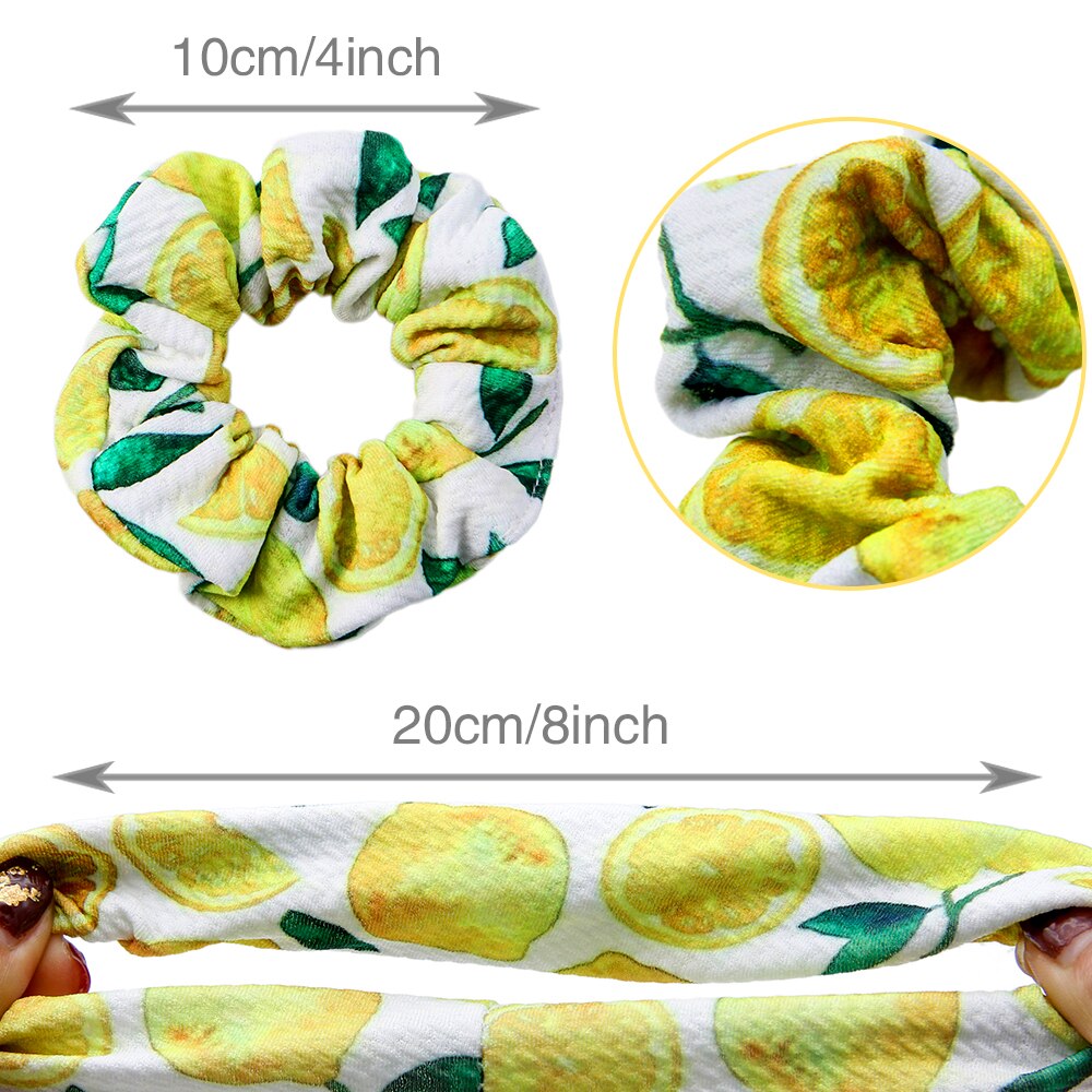 Trykt bullet liverpool hår scrunchies 1 stk, stretchy hestehaleholder, hårbåndtau for kvinner jente, stoff scrunchies ,,1 yc 10475: 1103690001