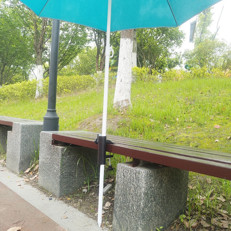 T84E Outdoor Paraplu Base Flexibele Parasol Houder Ijzer Parasol Stand Vaste Clip Tuin Balkon Binnen 35Mm Stand Base