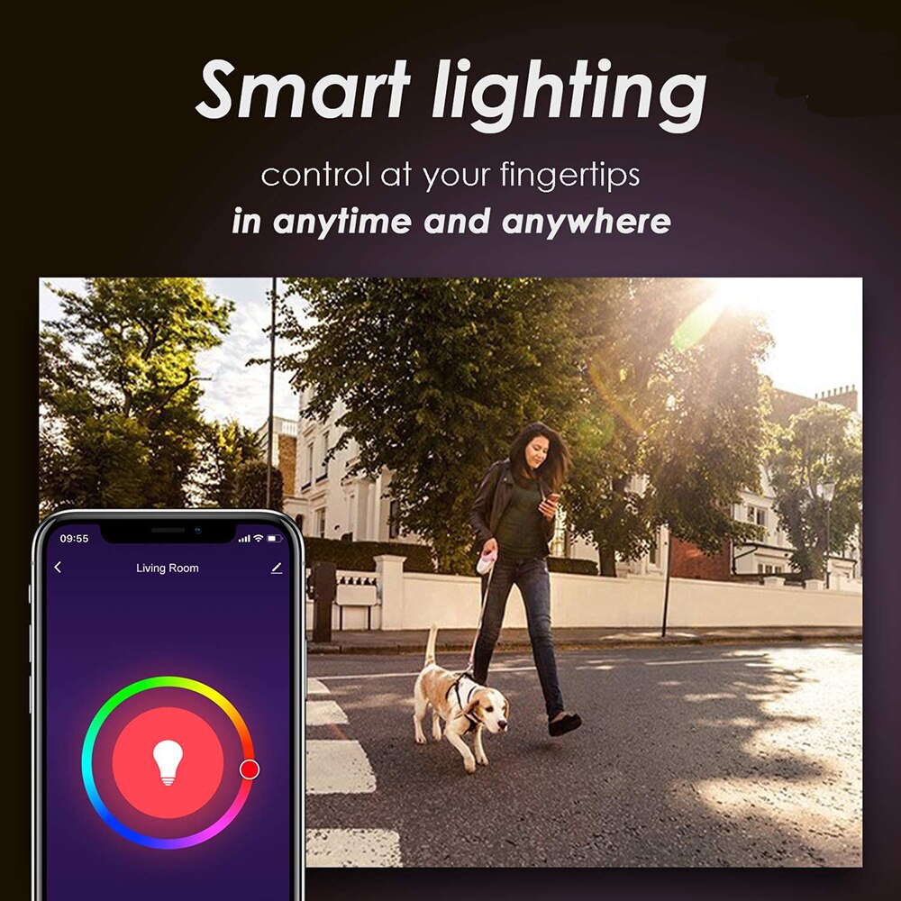 15W Lampadine LED Magic RGB Smart Light Bulb Wifi or IR Remote Control Lamp Dimmable Night Light Alexa Google Assistant Tuya APP