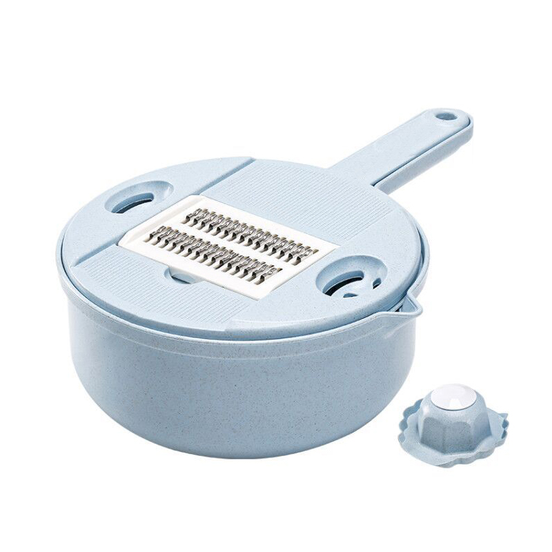 Multifunktionel grøntsagsskæremaskine rivemaskine multifunktions rivejern med 5 knive til hjemmekøkken tue 88