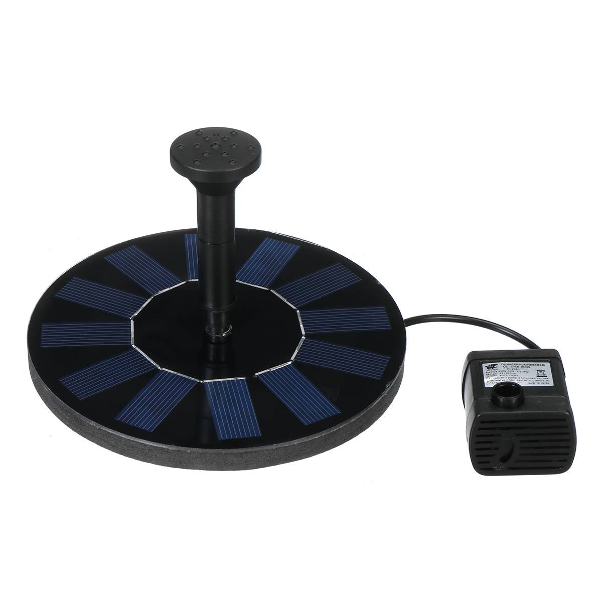 13CM Solar Fountain Pump 1.2W Power Solar Floating Bird Baths Water Pump Outdoor Fountains Decoration For Aquarium Pond Garden