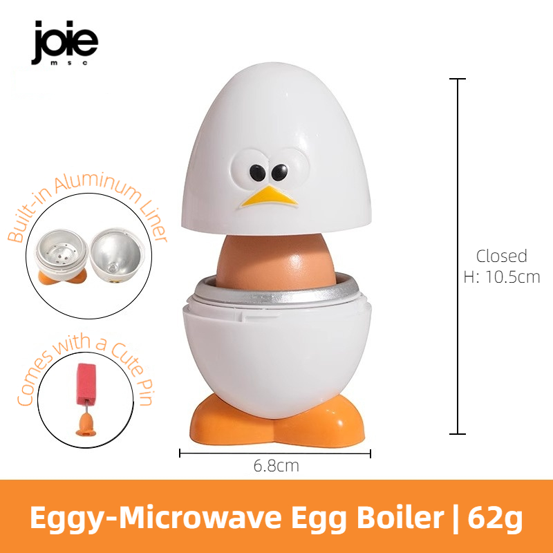 Joie Mikrowellen-Eierkocher, eggy, Mikrowellen-Eier-Pocher, Herde, Dampfgarer, Kasten für Hühner- und Wachteleier, Küchenutensilien, Eierwerkzeuge: Ursprünglich Titel