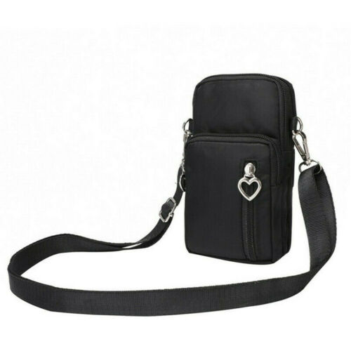dame nylon Skulderveske Crossbody Tote Lommebok - Glidelås, Innvendig Lomme: Svart