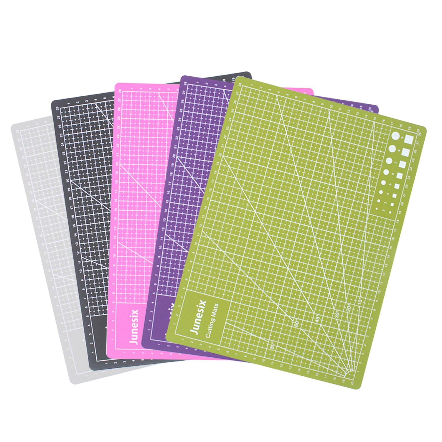 30*22cm Self Healing Cutting Mat Double-sided A4 Non-slip PVC Cutting Mat Board with Gri d Lines Angles for Scrapbooking