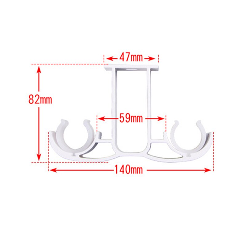 Vorhang Stange Decke-Halterung für 28mm Stange, Aluminium Legierung Doppel Vorhang Stange Halterung Halfter, matt Schwarz/Weiß beenden rideaux