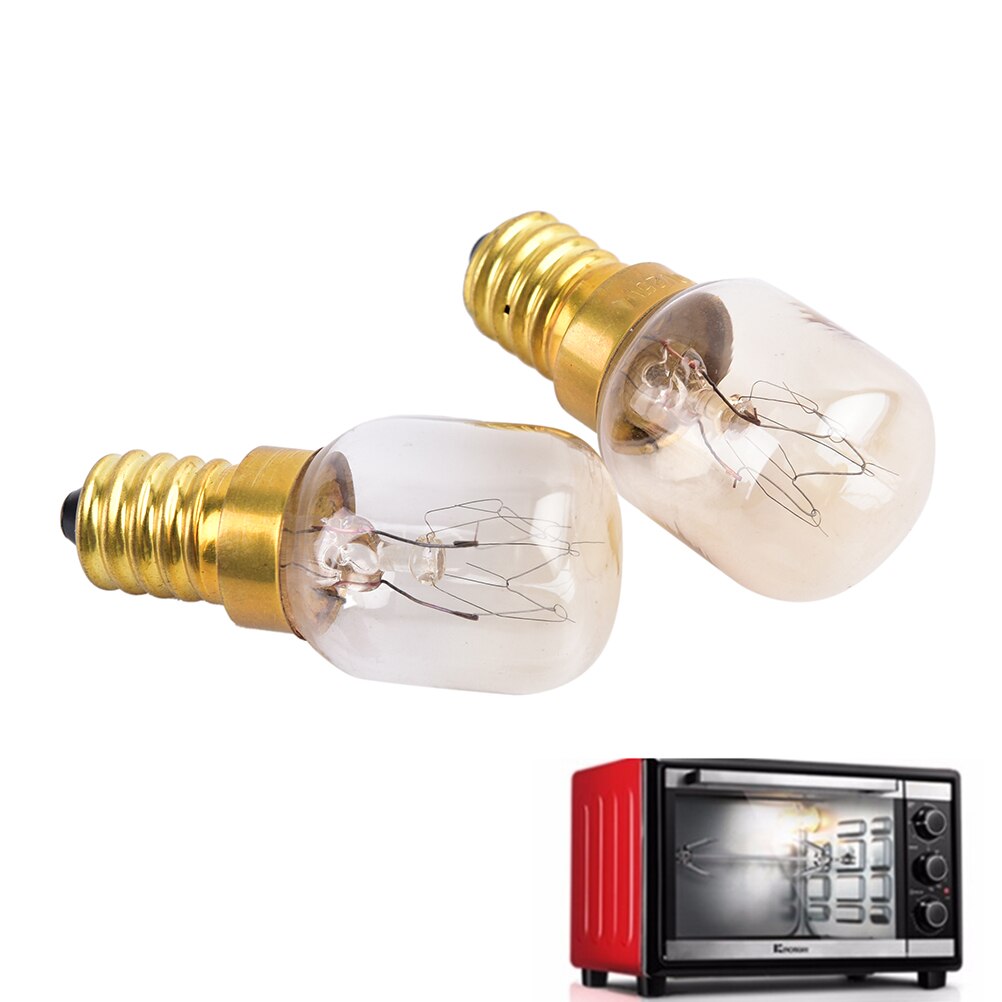 1pc e14 15w/25w varm hvit ovn komfyrpære lampe varmebestandig lys 220-230v