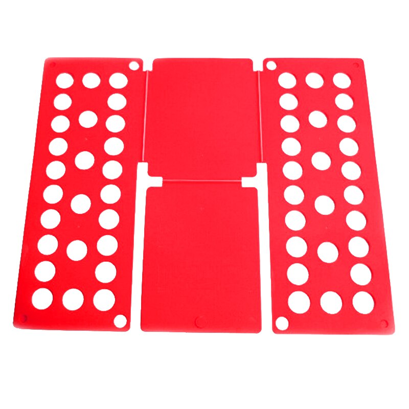 Fold Easy T Shirt Magic Lazy Clothes Folding Board Closet Organizer Adult Kids Tshirt Clothing Folder Organizer Laundry Storage: Red