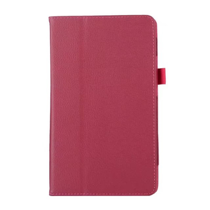 Für Huawei T3 8 Litschi Korn Leder Flip Abdeckung Fall für Huawei MediaPad T3 8,0 KOB-L09 KOB-W09 tablet fall stehen abdeckung: rose red-li-zhi-2zhe