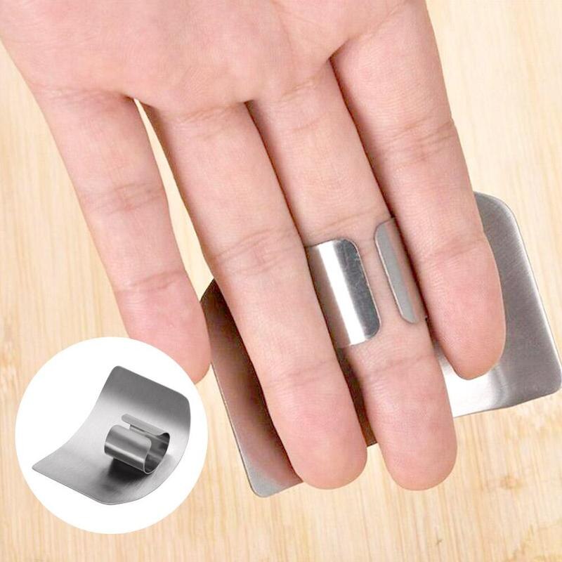 1PC osłona na palce chroń palec ręcznie cięte ochraniacz na dłoń narzędzie tnące stal nierdzewna statek kuchnia upuść palec K Q1H9