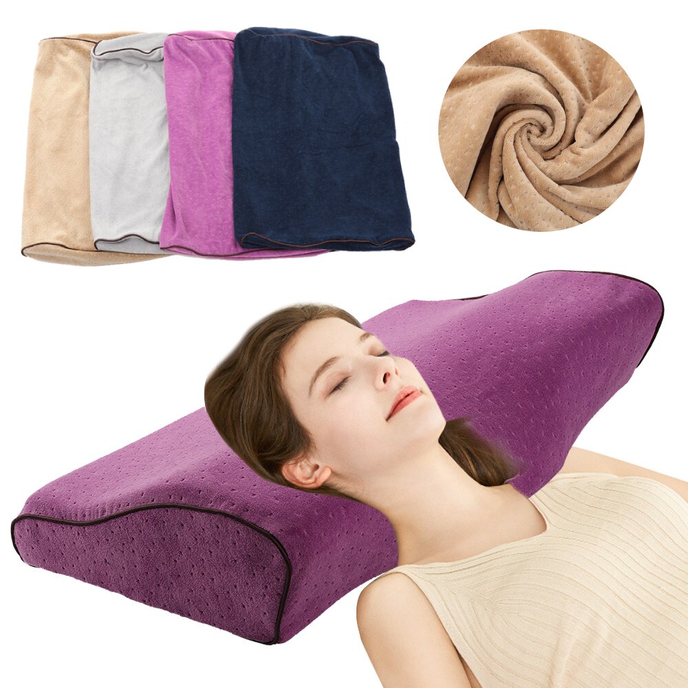 Memory Foam Bedding Pillowcase Pillow Cover For Neck Memory Foam Pillowcase Comfortable Adult Practical Sleeping Relax Pillowcas