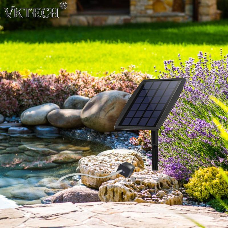 Water Oxygenator Aquarium Air Flow Pomp Plant Fish Tank Solar Zuurstof Pomp Set Solar Powered Outdoor Tuin Luchtpomp