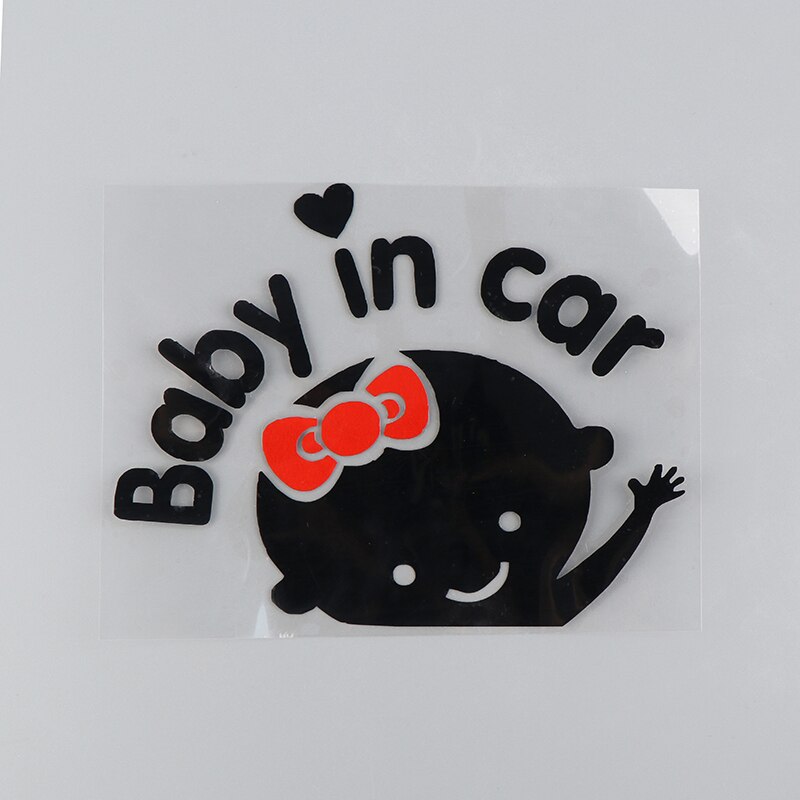 Cartoon Auto Stickers, Reflecterende Vinyl Styling Baby In Auto Warming Auto Sticker ,Baby Aan Boord Reflecterende Muursticker
