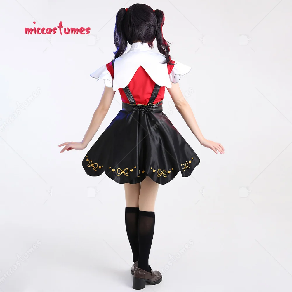 Miccostumes Women's Ame chan Cosplay Costume Cosplay Kawaii Suspender Skirt with Complete Accessories