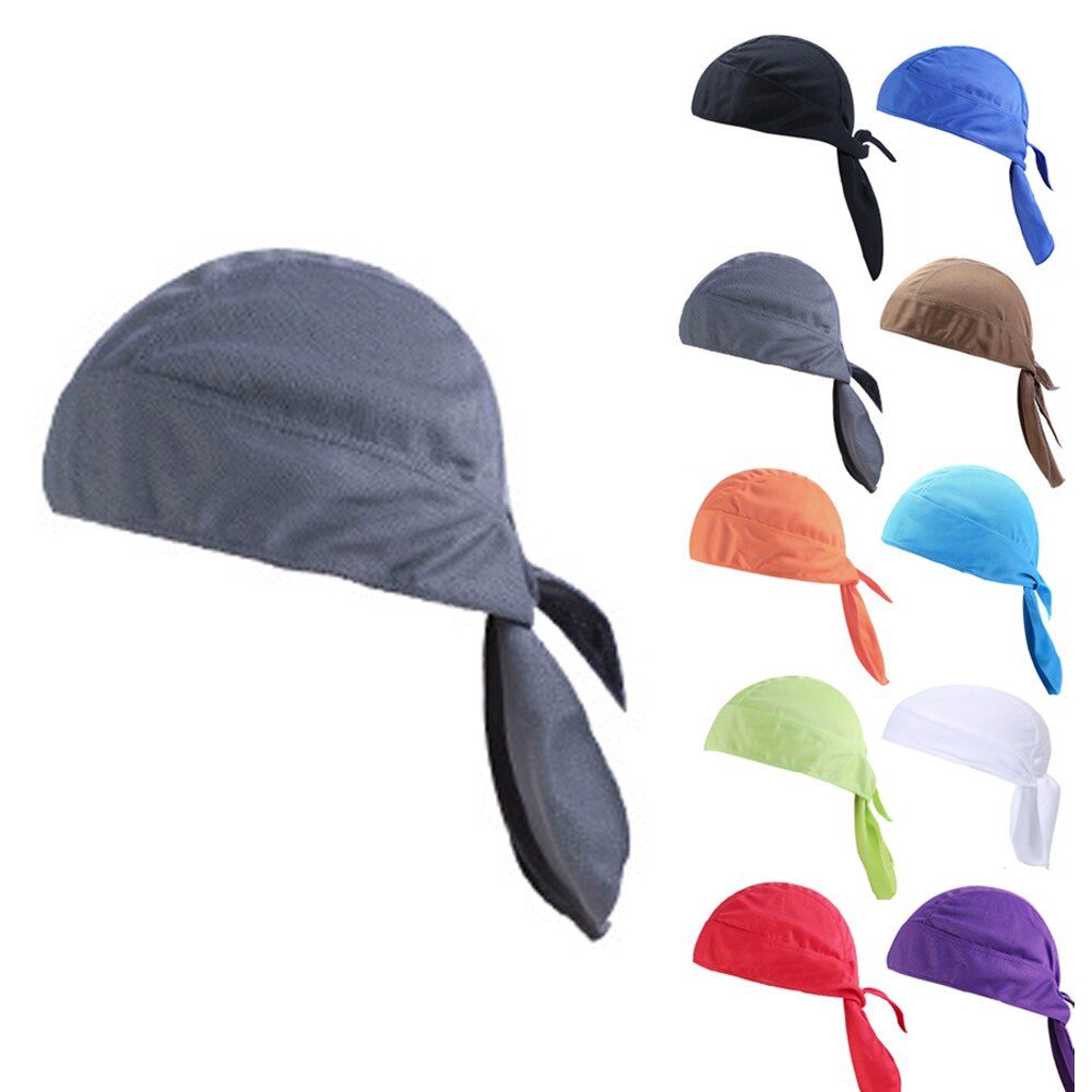 Atmungsaktive Radfahren Kappen Kühlung schnell trocken Bandana Pirat Deckel Fahrrad Kopftuch Polyester Reiten Hütte Stirnband Sport Liefert