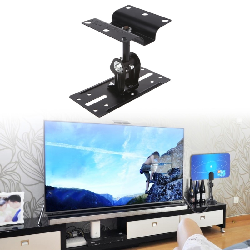 Video Security Solutions Universal Speaker Mount Brackets - Tilt/Pan/Swivel For Wall Or Ceiling (Black, 2-Pack)