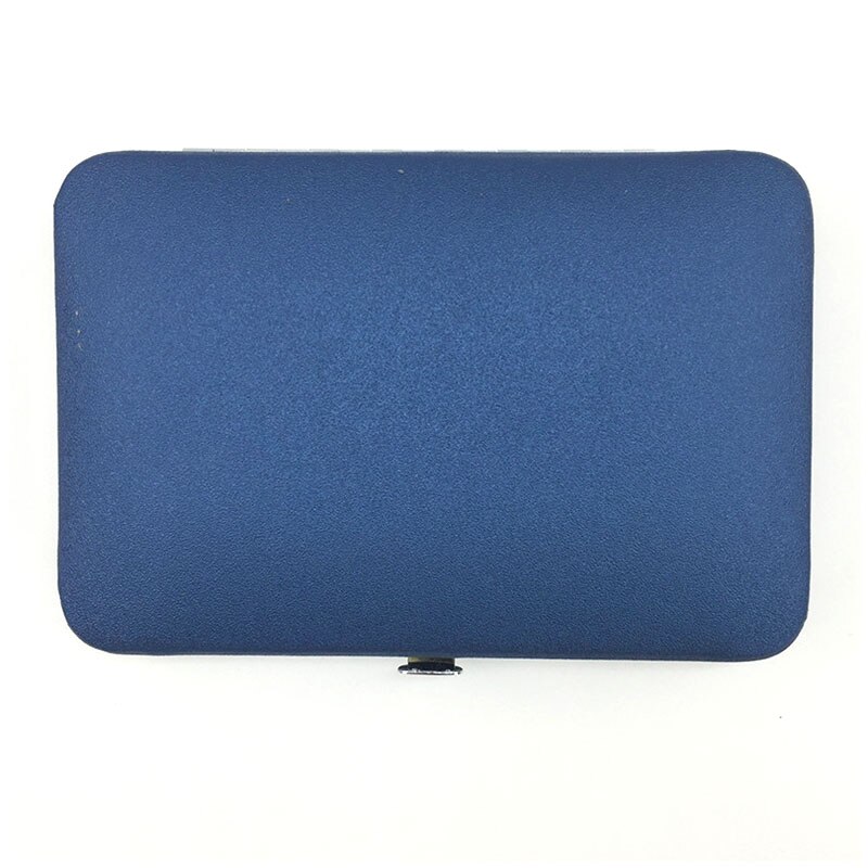 Ensemble de coupe-ongles de manucure, boîte de 18 pièces, cuillère d'oreille bleue domestique, coupe-ongles de pédicure, ciseaux à ongles, couteau à ongles