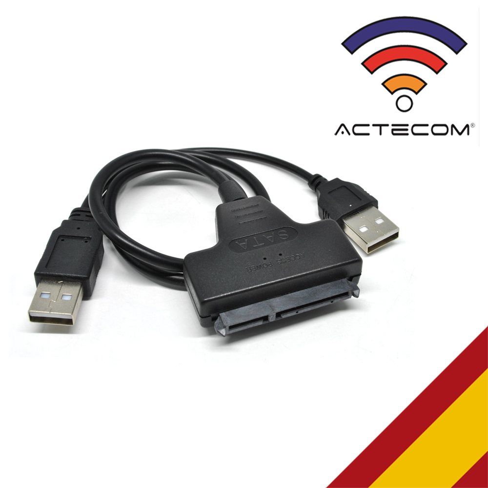 ACTECOM CABLE ADAPTADOR SATA A USB 2,0 HD DVD LECT... – Grandado