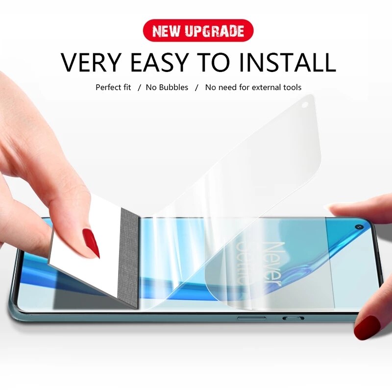 9H Screen For Oneplus 8T 7T 6T 5T 7 5 Protective Hydrogel Film For Oneplus Nord N100 N10 5G Screen protector