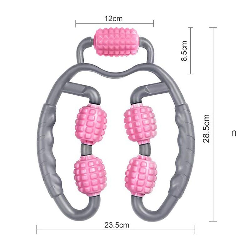 Ring clip been verstelbare 5 wiel foam roller foam as dunne been voor ontspanning arm been nek spierweefsel fitness workout