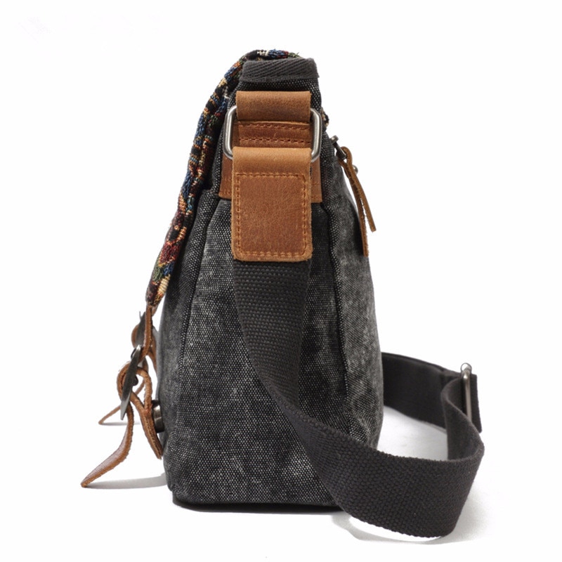 Vintage etnisk lærred messenger taske kvinder kinesisk stil skuldertaske kvindelig afslappet national taske mujer broderi crossbody taske