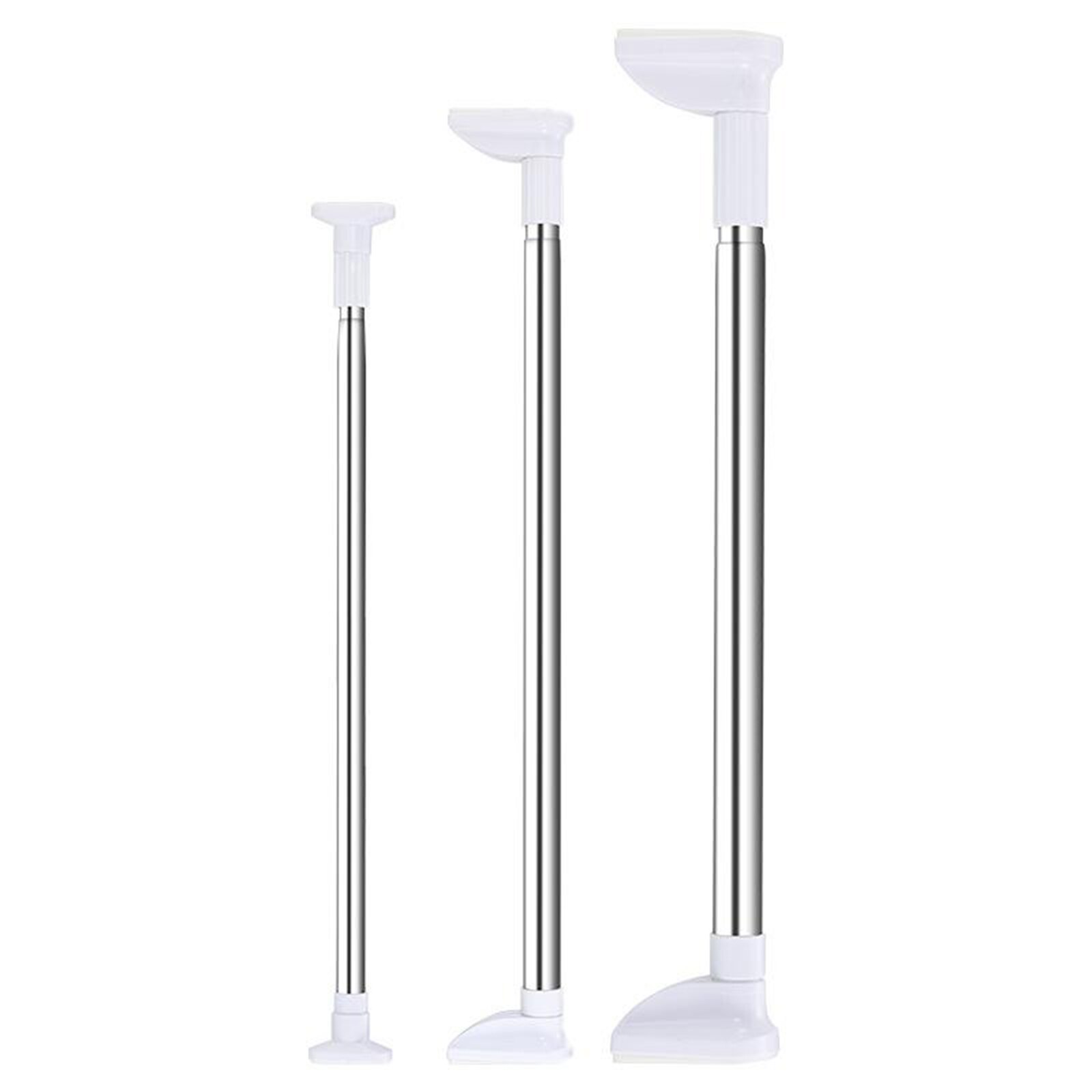 Spring Tension Curtain Rod Adjustable Length for Kitchen, Bathroom, Cupboard,