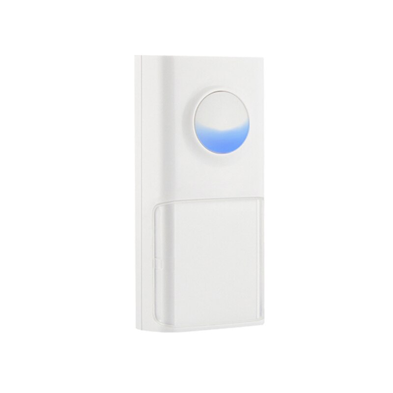 USB Powered IP55 Waterproof Wireless Smart Doorbell Door Bell Ring Chime Call 433MHZ LED Night Light Home Plug-Free For Home: white receiver